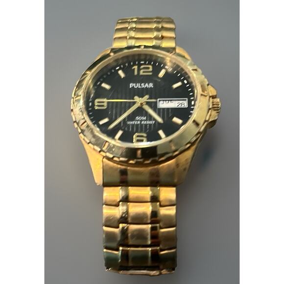 Pulsar VX43-X087 Men’s Watch Date Day New Battery -WORKS! Beautiful! 070793 - Picture 2 of 7